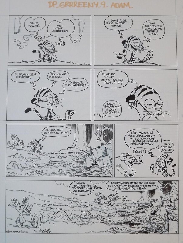 Midam, Adam, Grrreeny - Vert un jour, vert toujours - page 5 - Planche originale