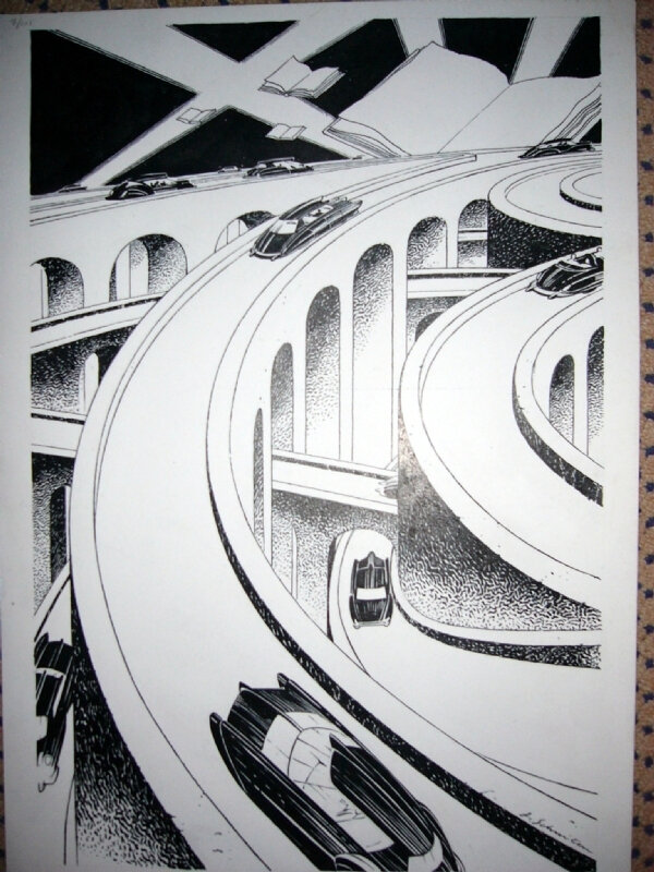 Illustration by François Schuiten - Original Illustration