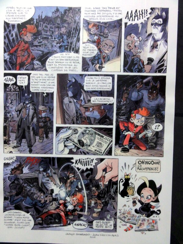 Juanjo Guarnido, Blacksad Spirou Hommage à Franquin - Comic Strip