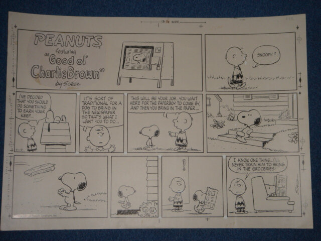 Peanuts par Charles M. Schulz - Planche originale