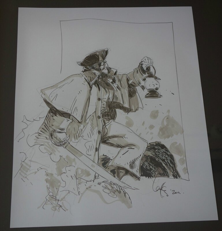 Long John Silver par Mathieu Lauffray - Illustration originale