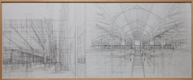 Didier Ghislain, Marché du carreau du temple - projet architectural - Original Illustration