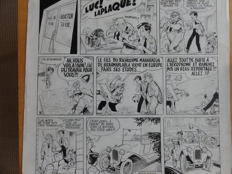 Luc Junior 2 par Albert Uderzo - Planche originale