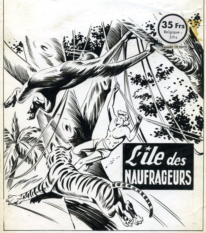 André Oulié, L'ile des Naufrageurs - Original Cover