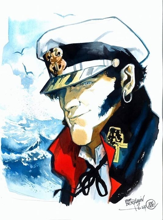 Corto Maltese par Stéphane Perger - Illustration originale