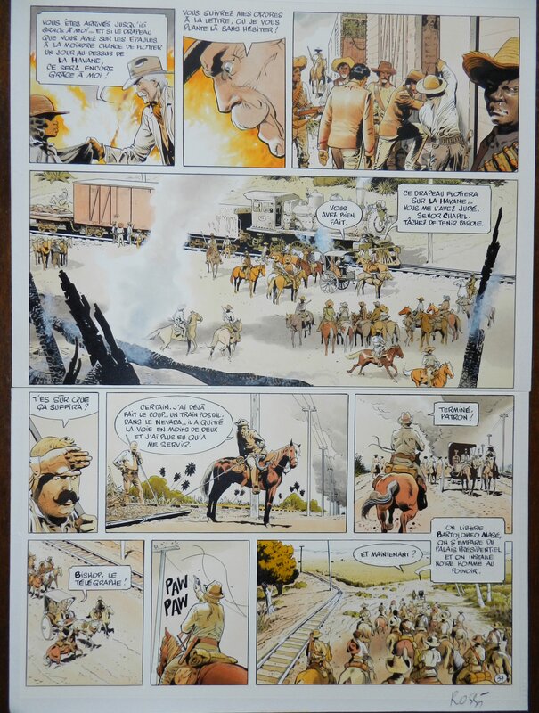 Christian Rossi, West - Tome 4 - Planche 37 - Planche originale