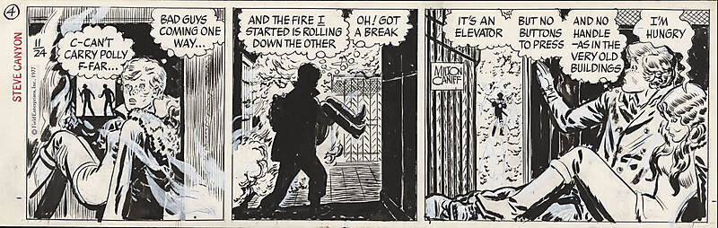 Milton Caniff, Steve Canyon 11/24/1977 - Planche originale