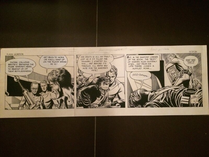 Dan Barry Flash Gordon du    27/12/1951 - Planche originale