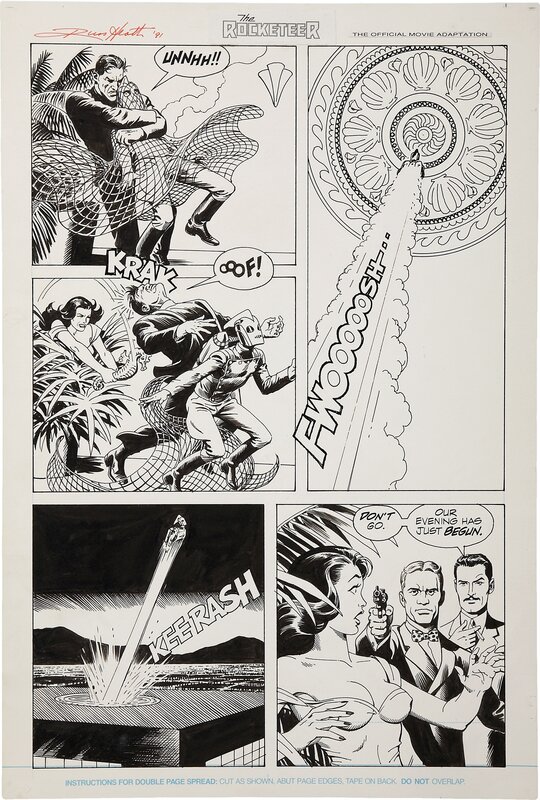 Russ Heath, The Rocketeer :The Official Movie adaptation - Comic Strip