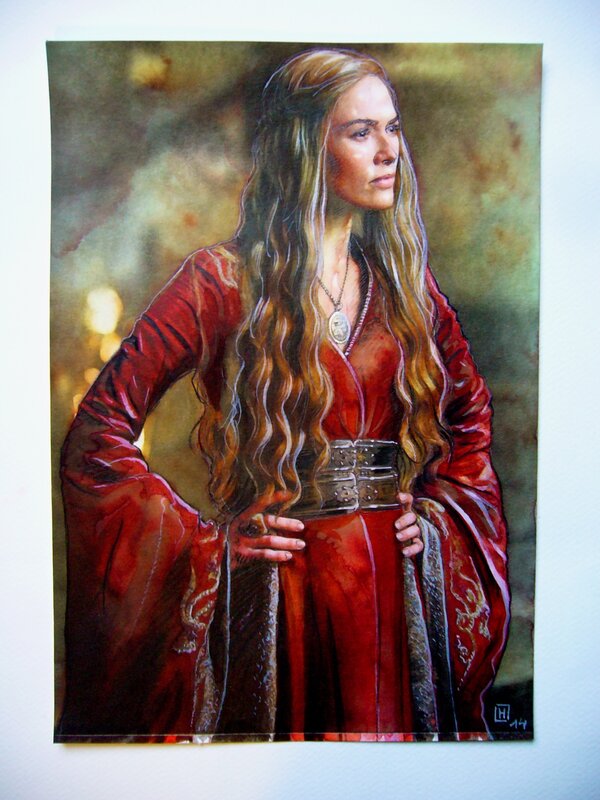 Cersei Lannister by Fabrice Le Hénanff - Original Illustration