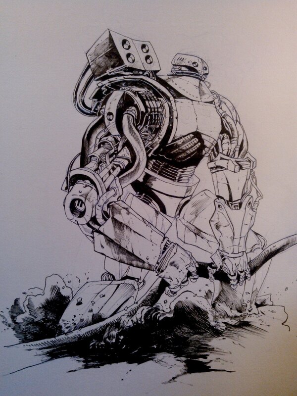 Robot 4 par Lionel Marty - Illustration originale