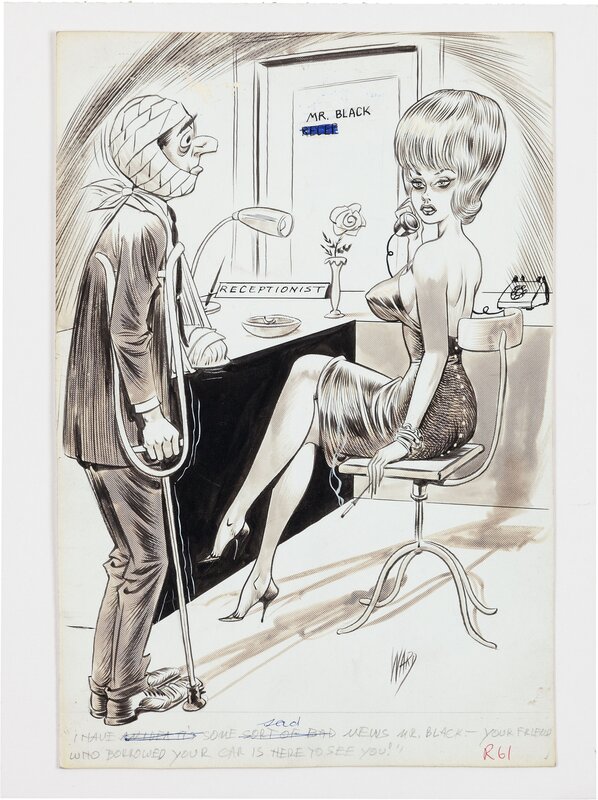 Bill Ward, Humorama Cartoon Illustration (1965) - Illustration originale
