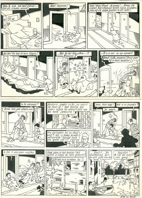 Snoe & Snolleke par Bob De Moor - Planche originale