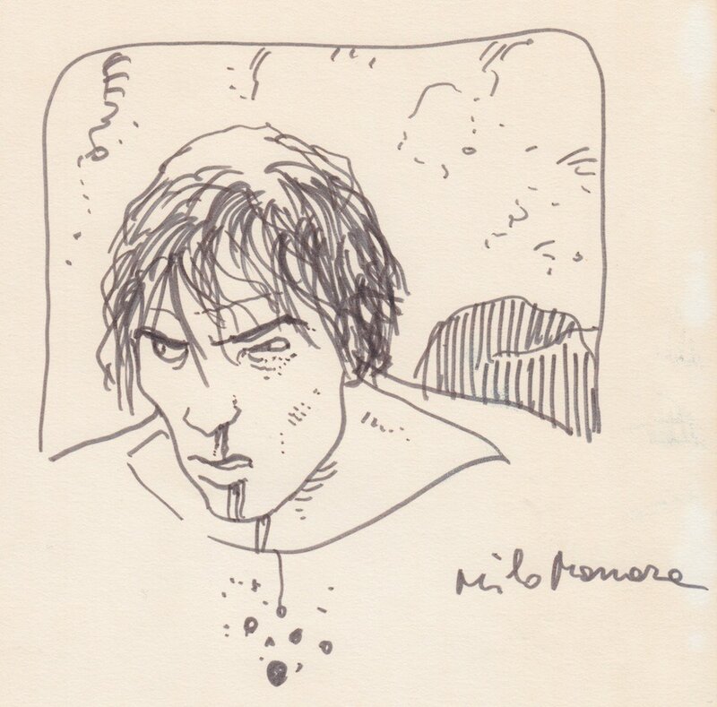 Guiseppe Bergman by Milo Manara - Sketch