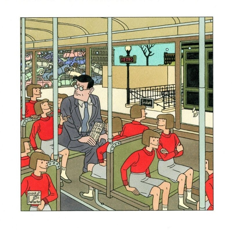 Hommage à "Zazie dans le métro" by Joost Swarte - Illustrati