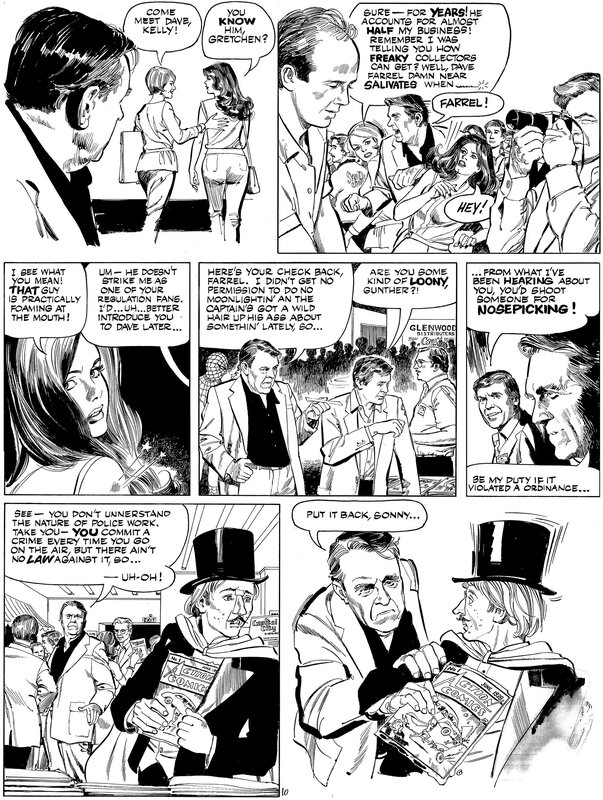 Stan Drake, Kelly Green La Flibuste de la BD page 10 - Planche originale