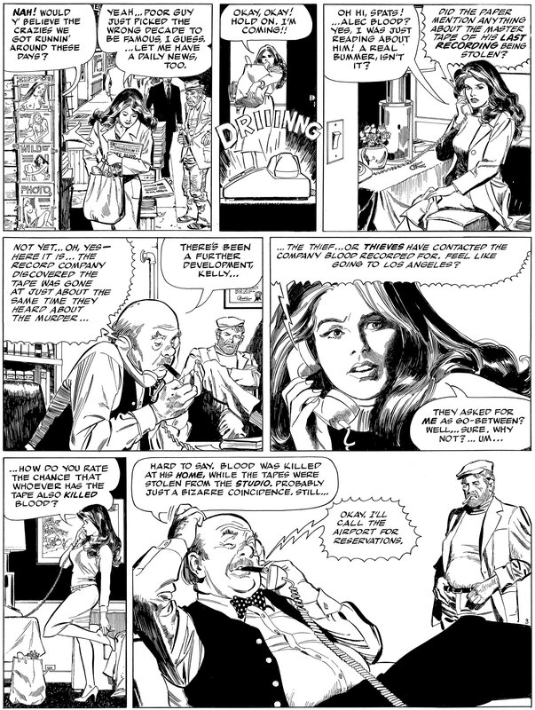 Stan Drake, Kelly Green The Blood Tapes page 3 - Comic Strip