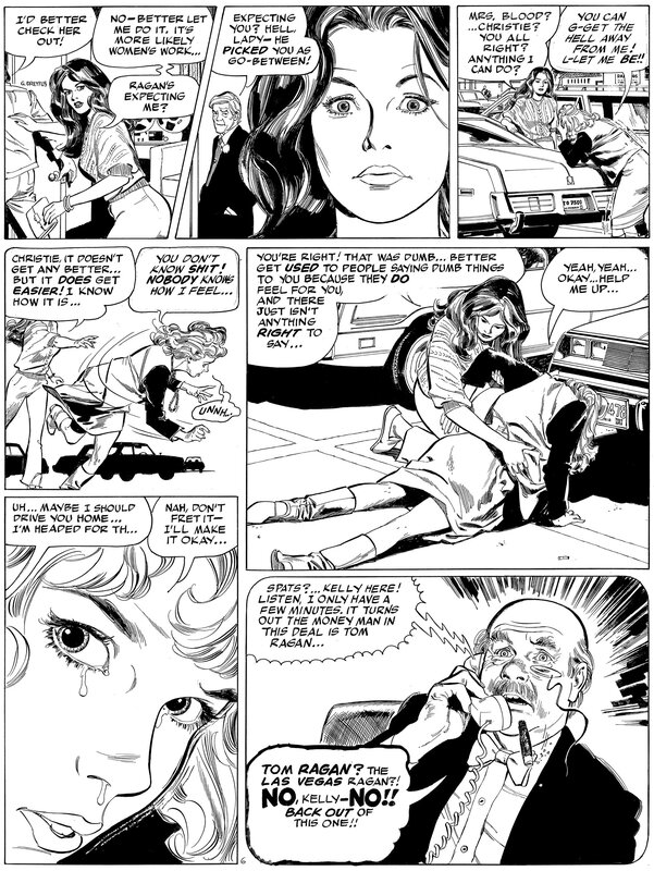 Stan Drake, Leonard Starr, Kelly Green The Blood Tapes page 6 - Planche originale
