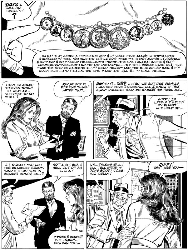 Stan Drake, Leonard Starr, Kelly Green The Million Dollar Hit page 13 - Comic Strip