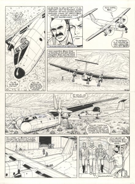 Buck Danny par Francis Bergèse - Planche originale