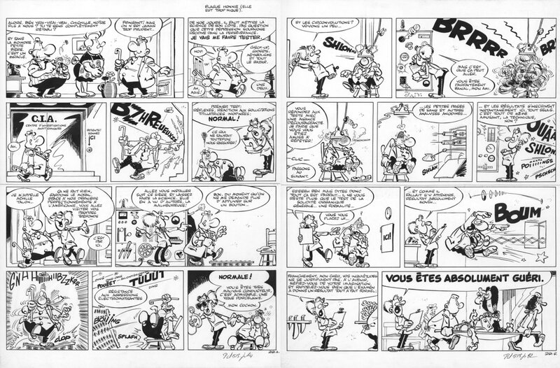 Achille Talon par Greg - Planche originale