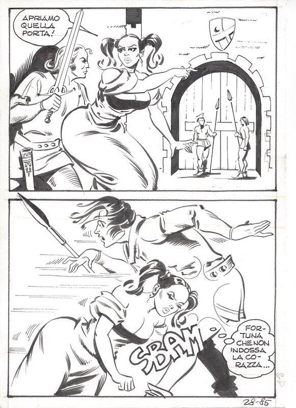 Maghella #28 P85 par Dino Leonetti - Planche originale