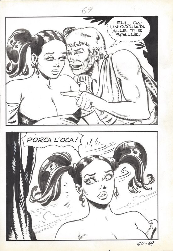 Maghella #40 P69 par Mario Janni - Planche originale