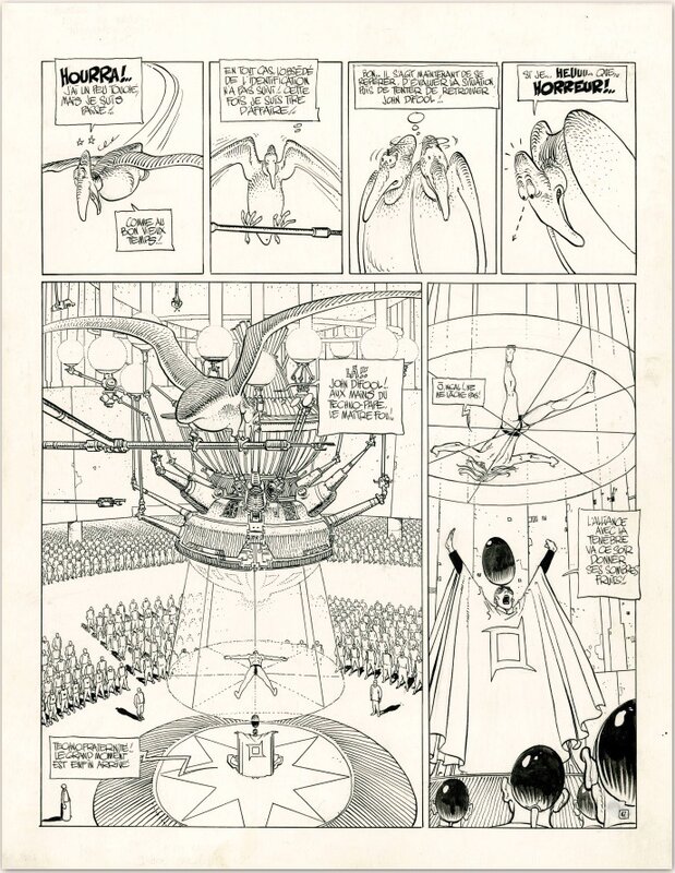 Moebius, Alejandro Jodorowsky, L'incal - Tome 2 - PL 3 - Planche originale