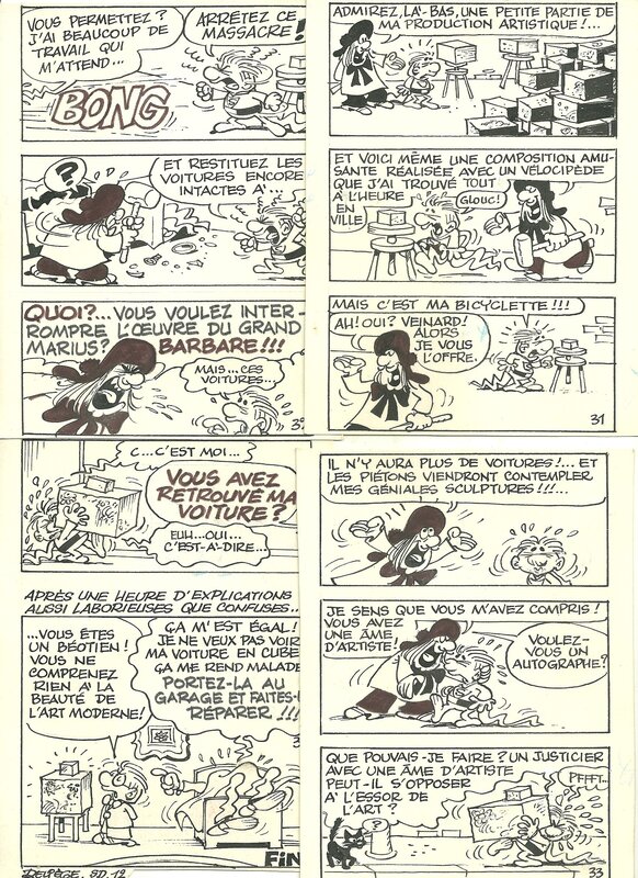 Super dingue par Paul Deliège - Planche originale