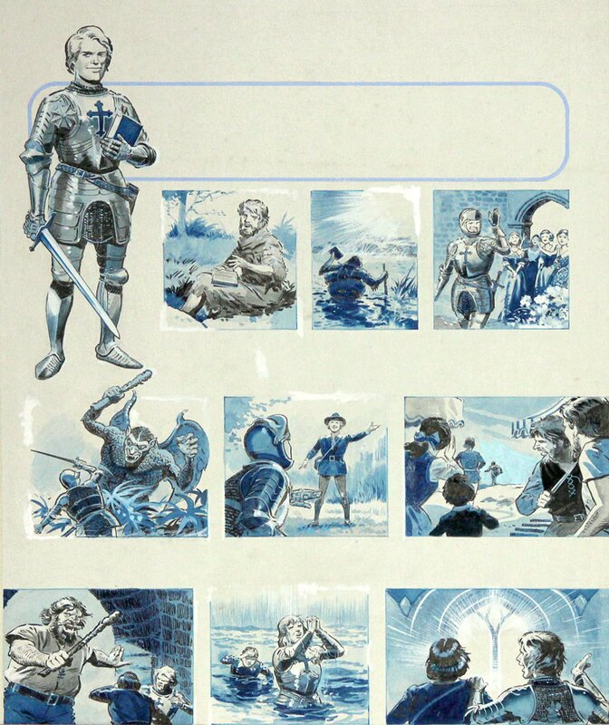 unknown, Storyboard of a Knight - Planche originale