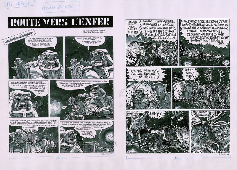 Daniel Goossens, Route vers l'Enfer - Pl 24 et 25 - Comic Strip
