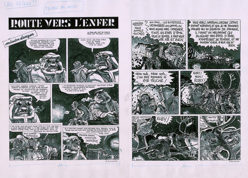 Daniel Goossens, Route vers l'Enfer - Pl 24 et 25 - Planche originale