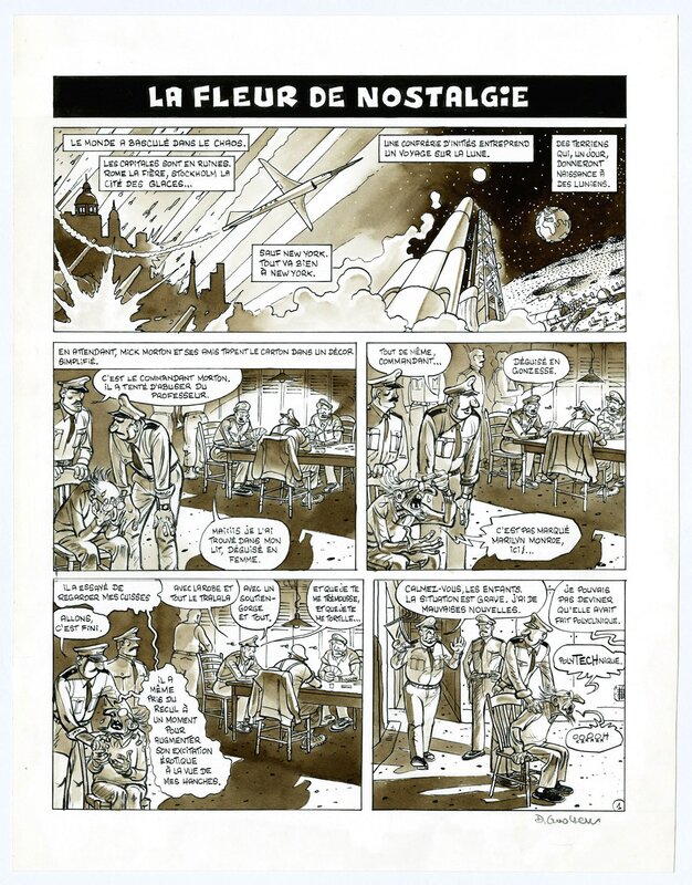 Daniel Goossens, Voyage au bout de la Lune - Page 24 - Planche originale