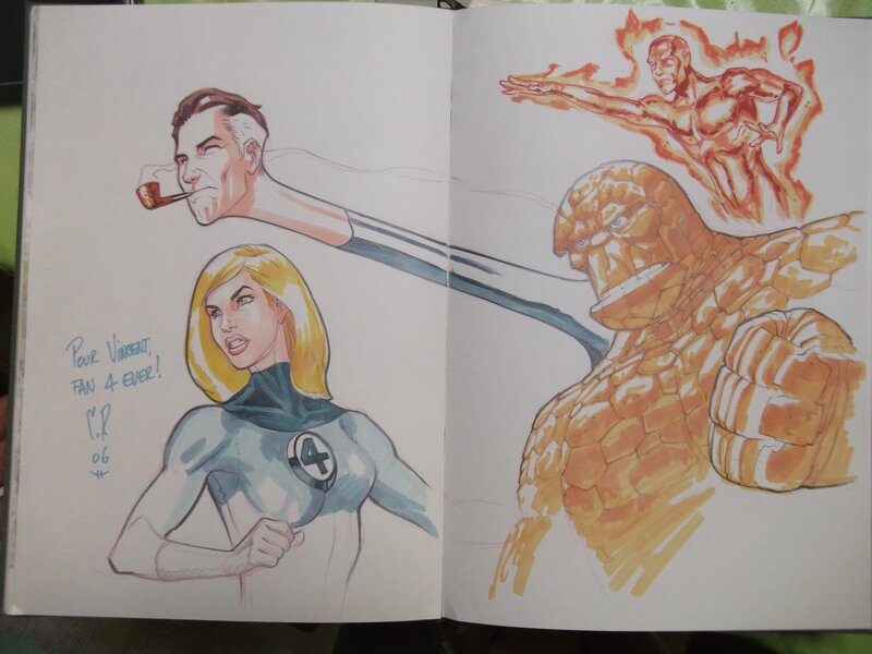 Fantastic Four par Stéphane Roux - Dédicace