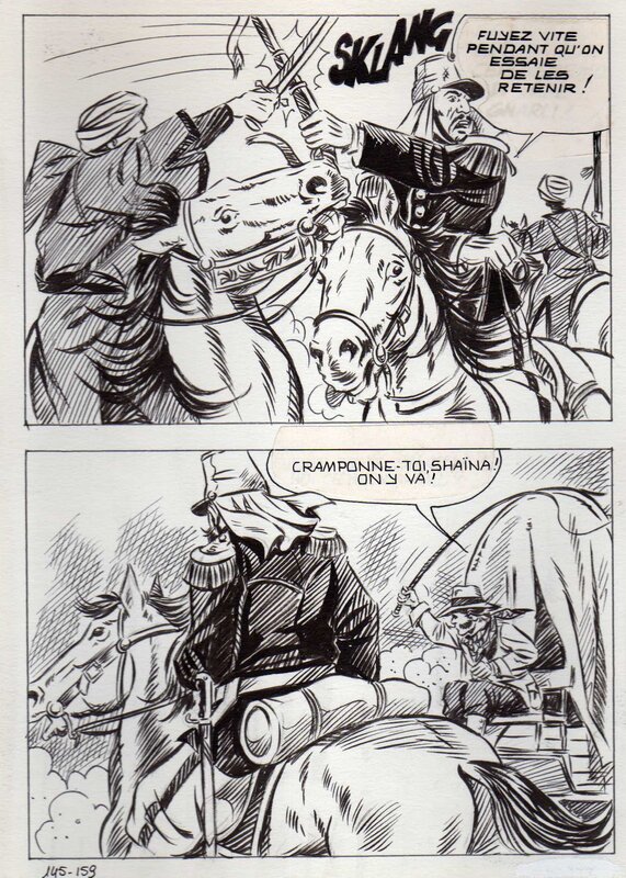 Alberto Del Mestre, Vent sauvage - La Schiava n° 22 planche 164 (série jaune n°128) - Comic Strip