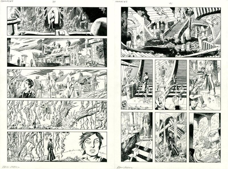 Kevin O'Neill, The league of extraordinary gentlemen 2009 - Planche originale