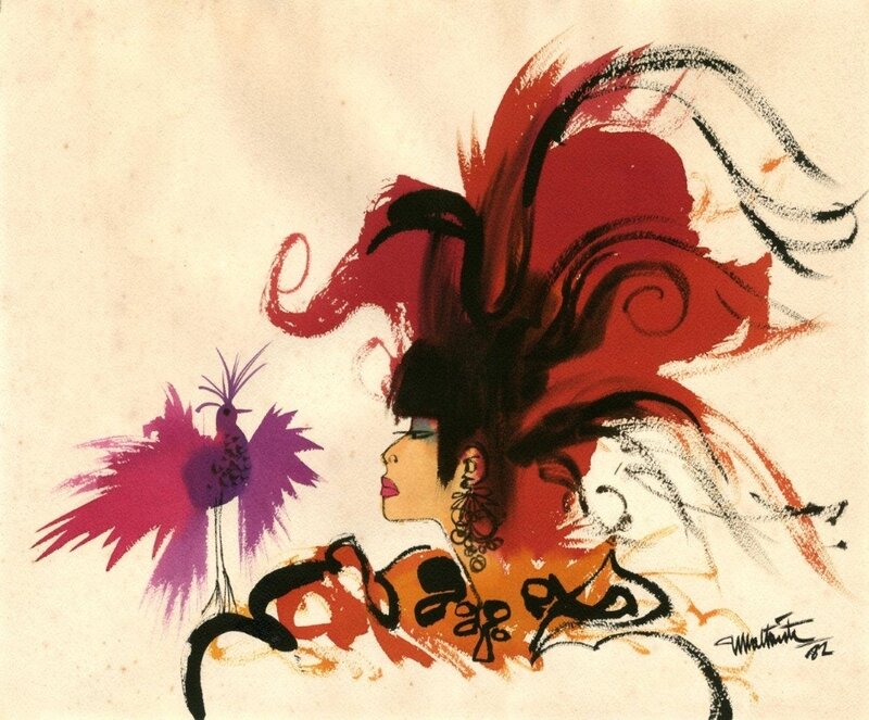 Femme-Plume par Will - Illustration originale