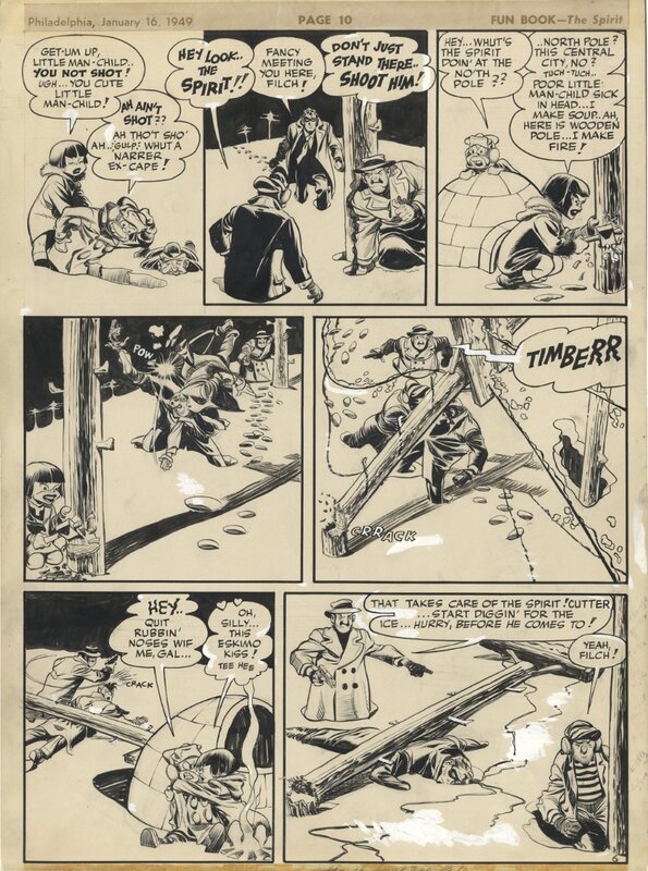 The Spirit par Will Eisner - Planche originale