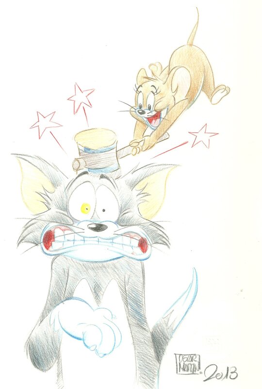 Tom&jerry 1 by Oscar Martin - Original Illustration