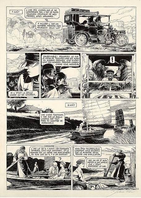 François Schuiten, La théorie du grain de sable - tome 2 - Planche originale