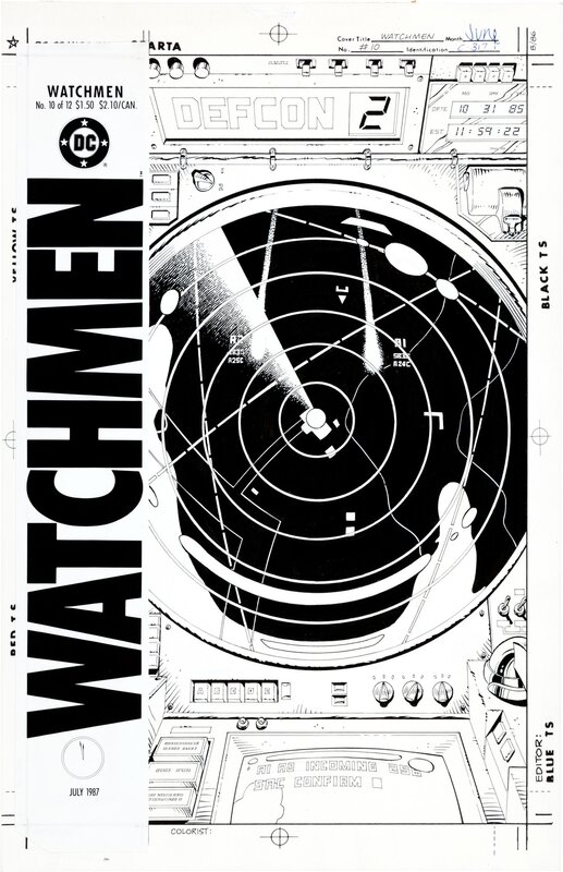 Dave Gibbons, Alan Moore, John Higgins, Watchmen #10 Couverture - Couverture originale