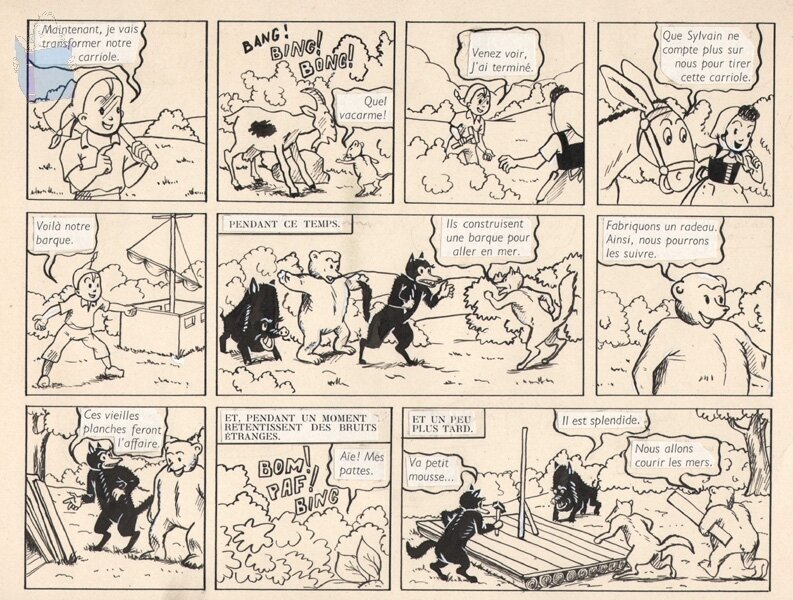 Sylvain et Sylvette by Maurice Cuvillier - Comic Strip