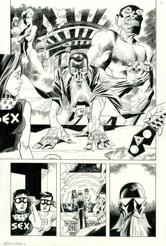 Kevin O'Neill, League of Extraordinary Gentlemen Century 2009 page 47 - Planche originale