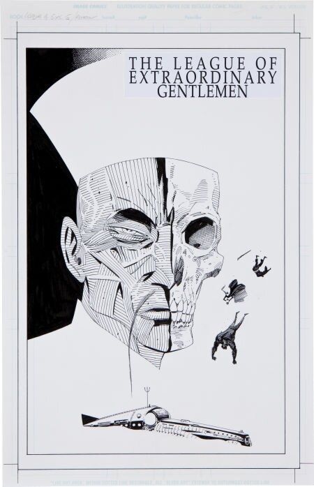 Kevin O'Neill, Alan Moore, League of Extraordinary Gentlemen Cover - Couverture originale