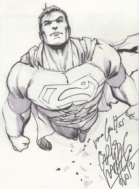 Superman par Carlos Pacheco - Dédicace