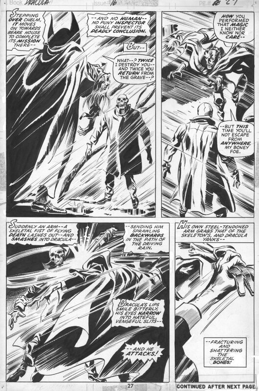 Dracula par Gene Colan - Planche originale