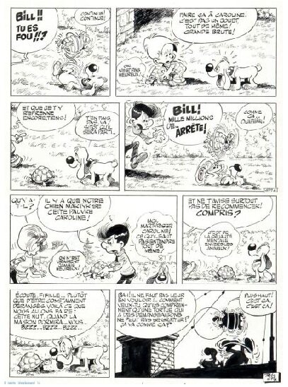 Jean Roba, Boule et Bill - jeux de Bill - Comic Strip