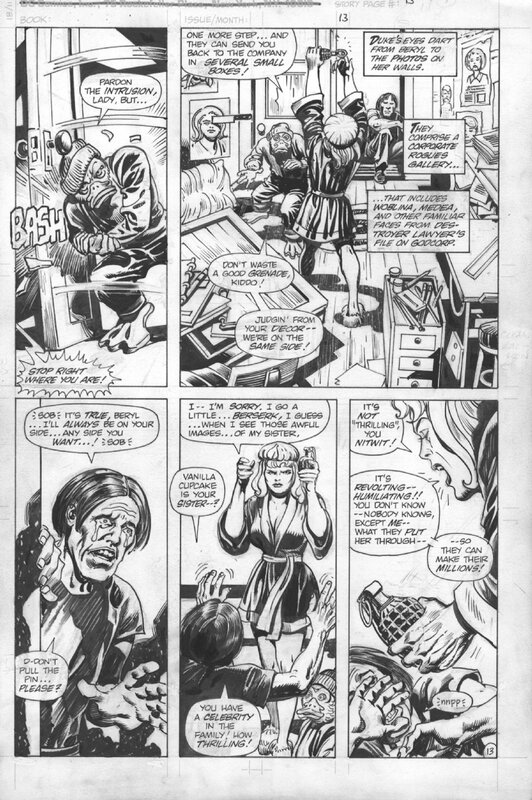 Destroyer Duck par Jack Kirby - Planche originale