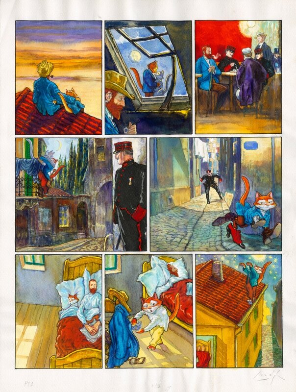 Vincent et Van Gogh par Gradimir Smudja - Planche originale