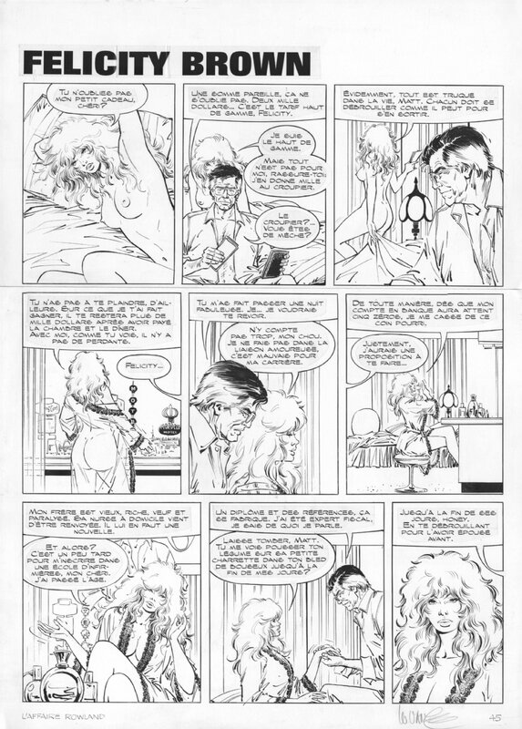Felicity Brown by William Vance - Comic Strip